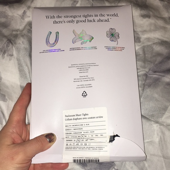 Sheertex backseam classic sheer tights - Picture 3 of 4